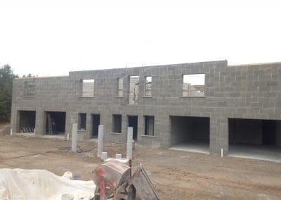 Poured ICF walls