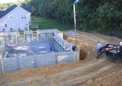 Laying insulated concrete forms